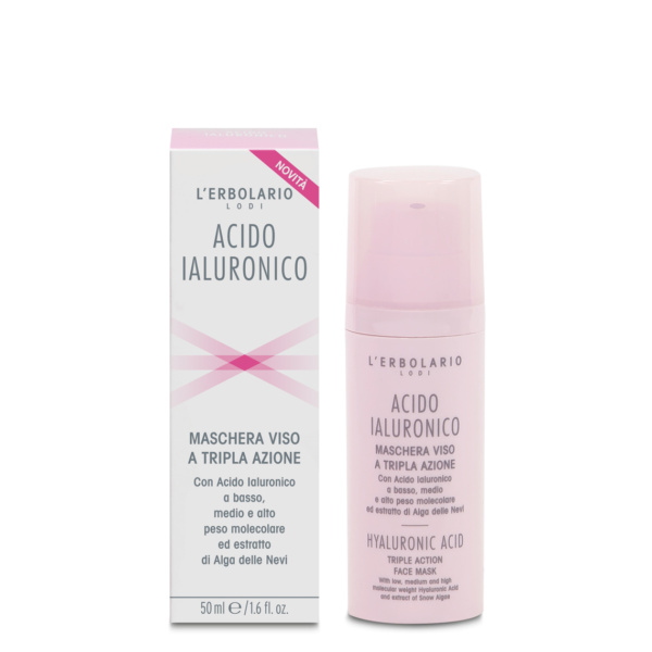 Maschera Viso a Tripla Azione Acido Ialuronico