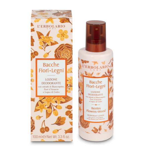 Lozione Deodorante Bacche Fiori Legni