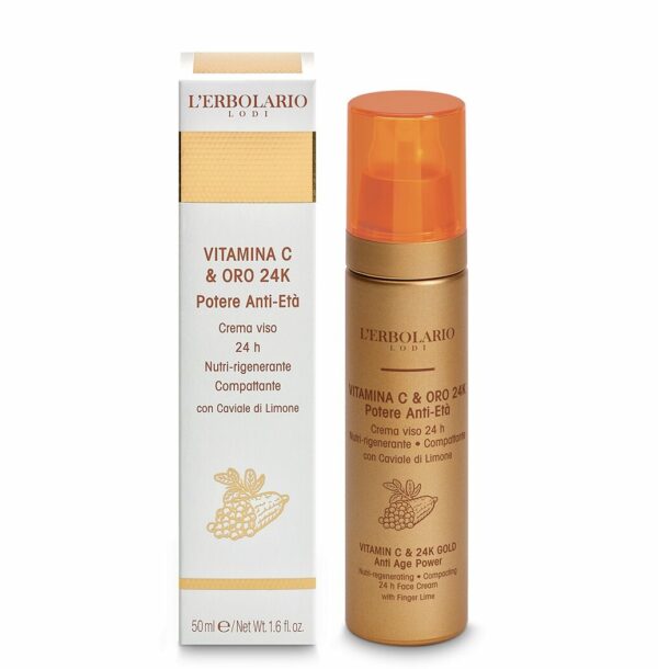 Crema Viso Vitamina C & Oro 24K