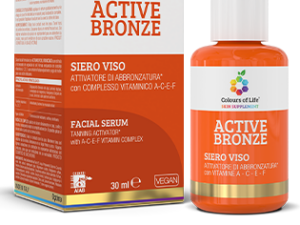 Siero Viso ACTIVE BRONZE ATTIVATORE DI ABBRONZATURA con COMPLESSO VITAMINICO A-C-E-F