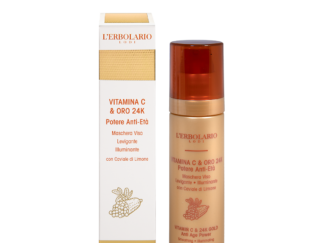 Maschera Viso Vitamina C & Oro 24K