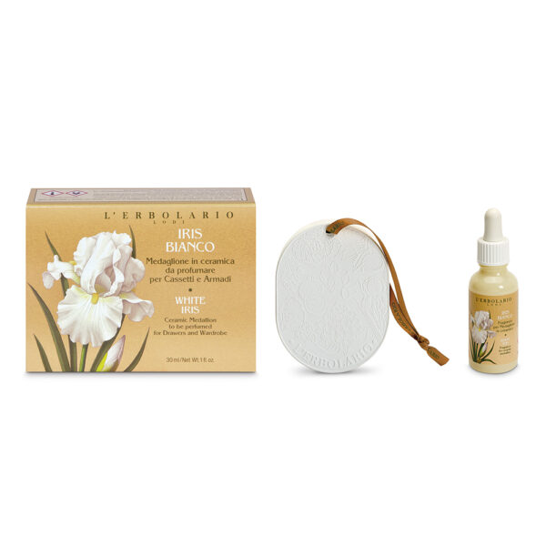 Medaglione per Cassetti e Armadi Iris Bianco